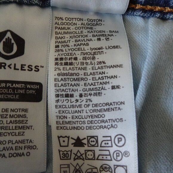 Levi's 512 Slim Taper Jeans Size 32x28 Stretch Denim Spatter READ MEASUREMENTS - Picture 12 of 13